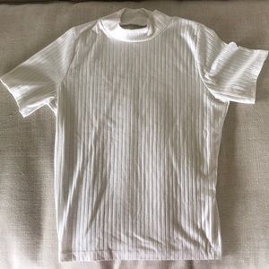 Fitted turtleneck high rise T-shirt